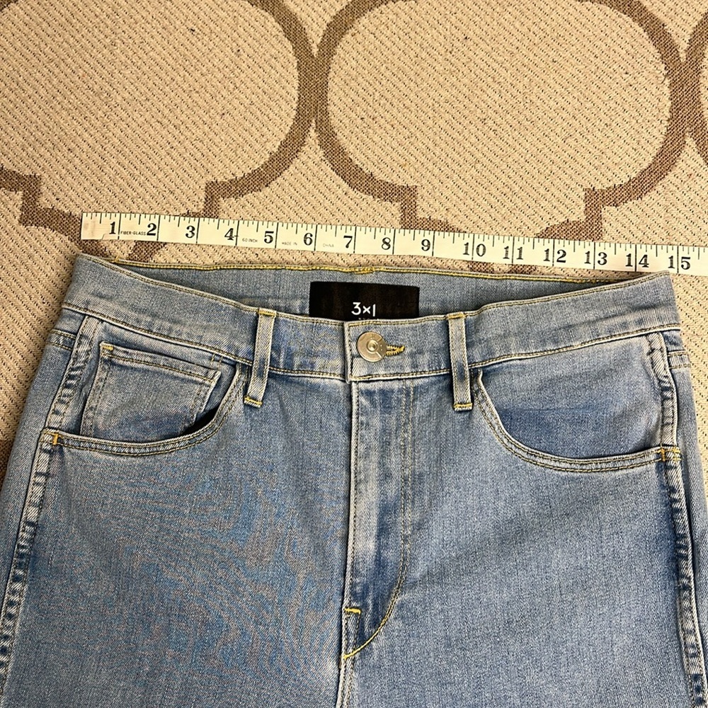 3x1 Claudia Mid-Rise Stretch Slim Cropped Jeans blue jeans - Picture 13 of 14